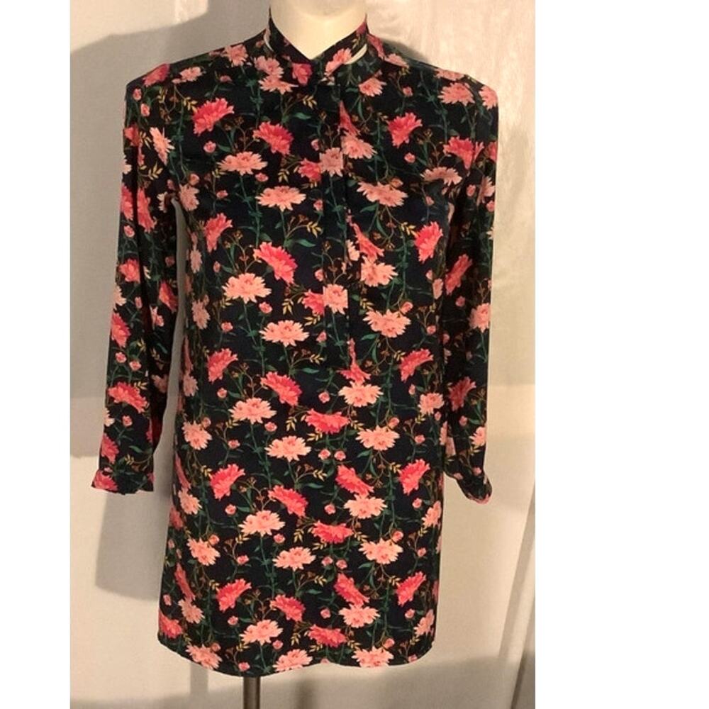 Old Navy Womens Floral Print Long Sleeve Tunic Dress Size Small